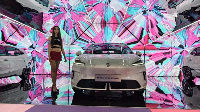 MG4 Urban 香港車展亮相 MG4 EV Urban 展示於香港車展.