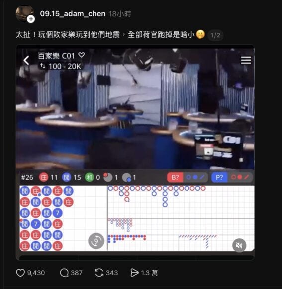 哥倫比亞7.4級強震瞬間 哥倫比亞地震時賭場荷官慌亂逃生.